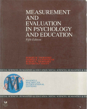 Measurement and Evaluation in Psychology and Education fifth Edition Robert Thorndike Psychology and Sociology | المعرض المصري للكتاب EGBookfair