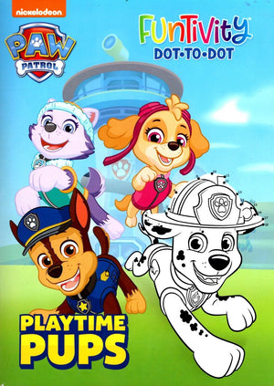 Paw Patrol Funtivity Dot-to-Dot - Play Time Pups Children | المعرض المصري للكتاب EGBookfair