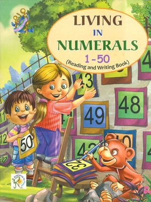 LIVING IN NUMERALS 1-50 ( Reading and Writing Book ) Chhavi Kapur Children | المعرض المصري للكتاب EGBookfair