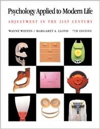 Psychology Applied to Modern Life - Adjustment in the 21st Century - 7th (Seventh) Edition Wayne Weiten Psychology and Sociology | المعرض المصري للكتاب EGBookfair