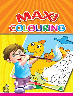 Maxi Colouring 04 - Orange Cover Little Pearl Books Children | المعرض المصري للكتاب EGBookfair