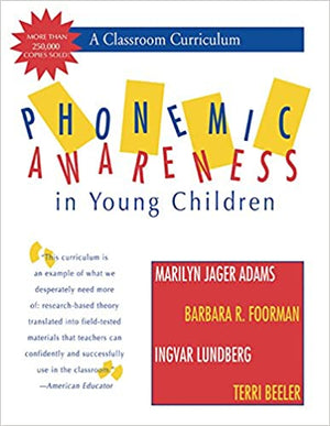 Phonemic Awareness in Young Children: A Classroom Curriculum Marilyn J. Adam Children | المعرض المصري للكتاب EGBookfair