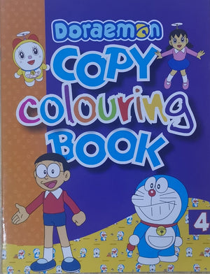 Doraemon Copy Colouring Book 4 - Purble Cover BPI India Children | المعرض المصري للكتاب EGBookfair