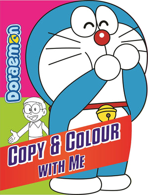 Doraemon Copy and Colour with Me - Pink Cover BPI India Children | المعرض المصري للكتاب EGBookfair