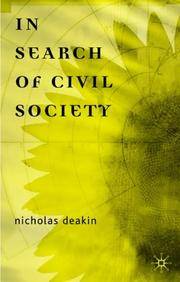In Search of Civil Society Nicholas Deakin | المعرض المصري للكتاب EGBookFair