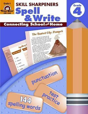 Skill Sharpeners Spell & Write Grade 4 Children | المعرض المصري للكتاب EGBookfair