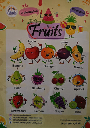 Fruits Poster كتب اطفال | المعرض المصري للكتاب EGBookfair