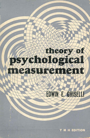 Theory of Psychological Measurement Edwin Ernest Ghiselli Psychology and Sociology | المعرض المصري للكتاب EGBookfair