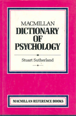 Macmillan Dictionary of Psychology Stuart Sutherland قواميس ومعاجم | المعرض المصري للكتاب EGBookfair
