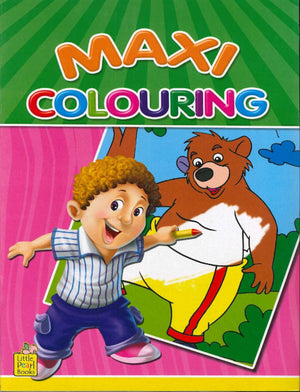 Maxi Colouring 02 - Green Cover Little Pearl Books Children | المعرض المصري للكتاب EGBookfair