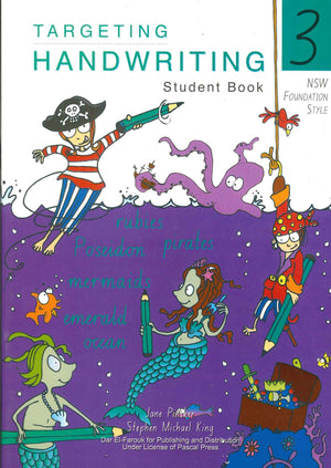 TARGETING : Handwriting StudentBook 3 New Foundation Style Jane pinsker Stephen Micheal King Children | المعرض المصري للكتاب EGBookfair
