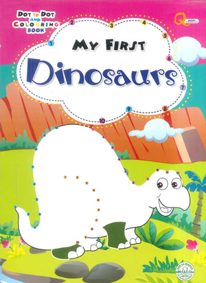 Dot to Dot AND COLOURING BOOK: MY FRIST Dinosaurs قسم النشر للأطفال بدار الفاروق Children | المعرض المصري للكتاب EGBookFair
