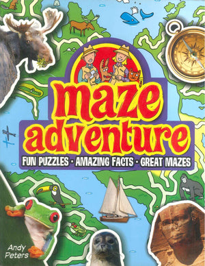 Maze Adventure Fun Puzzles - Amazing Facts - Great Mazes Andy Peters Children | المعرض المصري للكتاب EGBookFair