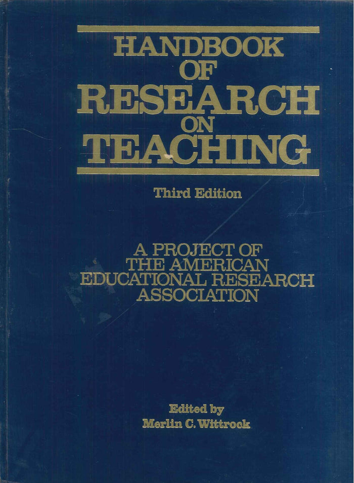 HANDBOOK OF RESEARCH ON TEACHING Third Edition