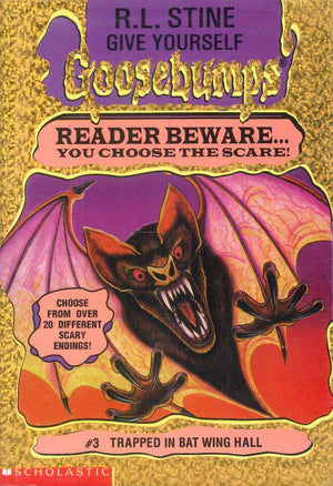 Scholastic Give Yourself Goosebumps #3 Trapped In Bat Wing Hall R.L.Stine stories | المعرض المصري للكتاب EGBookFair