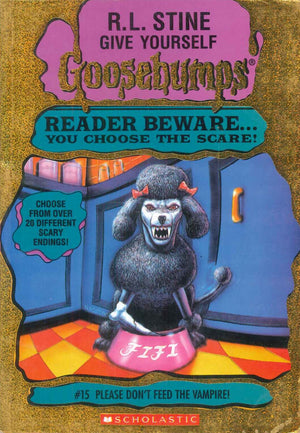 Scholastic Give Yourself Goosebumps #15 Please Don't Feed The Vampire! R.L.Stine stories | المعرض المصري للكتاب EGBookFair