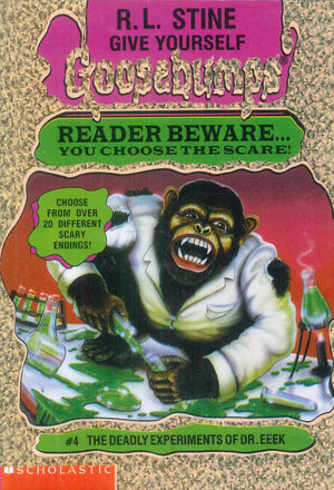 Scholastic Give Yourself Goosebumps #4 The Deadly Experiments Of Dr.Eeek R.L.Stine stories | المعرض المصري للكتاب EGBookFair