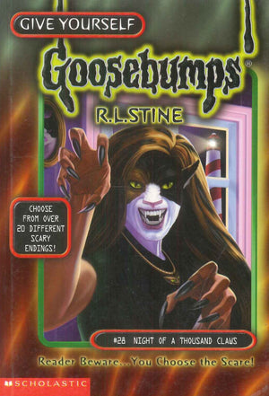 Scholastic Give Yourself Goosebumps #28 Night Of A Thousand Claws R.L.Stine stories | المعرض المصري للكتاب EGBookFair