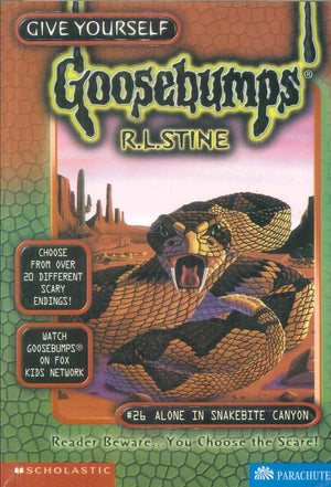Scholastic Give Yourself Goosebumps #26 Alone In Snakebite Canyon R.L.Stine stories | المعرض المصري للكتاب EGBookFair