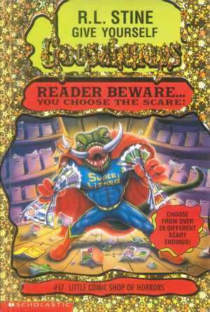 Scholastic Give Yourself Goosebumps #17 Little Comic Shop Of Horrors R.L.Stine stories | المعرض المصري للكتاب EGBookFair