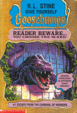 Scholastic Give Yourself Goosebumps #1 Escape From The Carnival Of Horrors R.L.Stine stories | المعرض المصري للكتاب EGBookFair