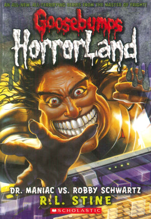 Scholastic Goosebumps HorrorLand Dr. Maniac Vs. Robby Schwartz R.L.Stine stories | المعرض المصري للكتاب EGBookFair