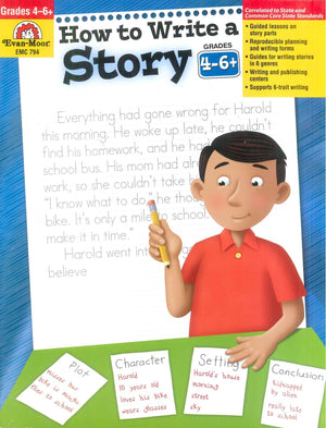 How to Write A Story Grades 4-6+ Evan Moor Educational Publishers Children | المعرض المصري للكتاب EGBookFair