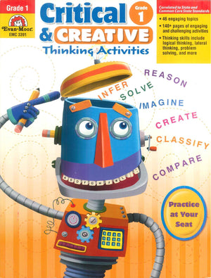Critical And Creative Thinking Activities Grade 1 Evan Moor Educational Publishers Children | المعرض المصري للكتاب EGBookFair