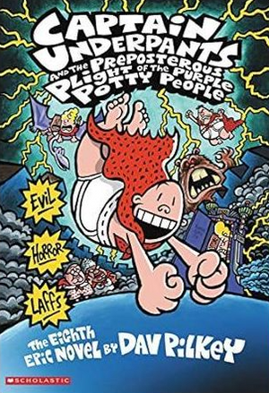Captain Underpants 8: Captain Underpants and the Preposterous Plight of the Purple Potty People Dav Pilkey Comics | المعرض المصري للكتاب EGBookFair