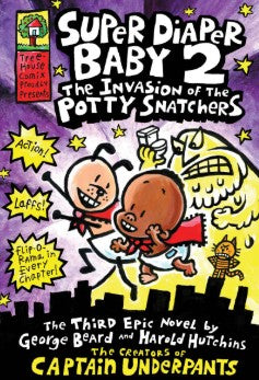 Super Diaper Baby 2: The Invasion of the Potty Snatchers Dav Pilkey Comics | المعرض المصري للكتاب EGBookFair