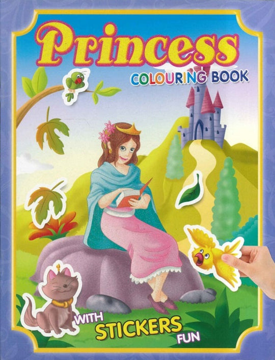 Princess COLOURING BOOK (BLUE) Children | المعرض المصري للكتاب EGBookfair