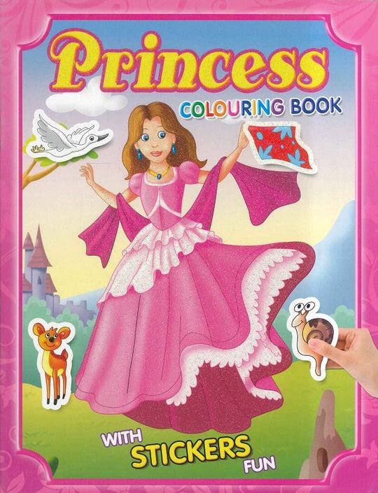 Princess COLOURING BOOK (Pink) Children | المعرض المصري للكتاب EGBookfair