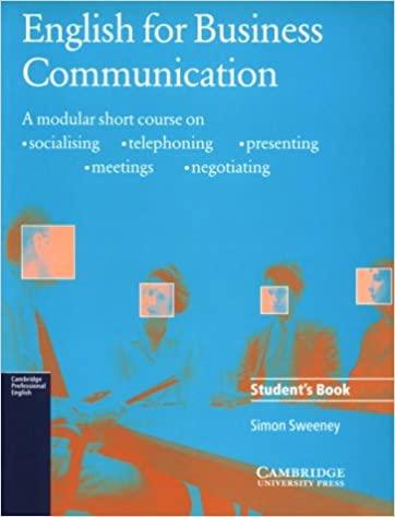 English for Business Communication Student's book Simon Sweeney Education and Learning | المعرض المصري للكتاب EGBookfair