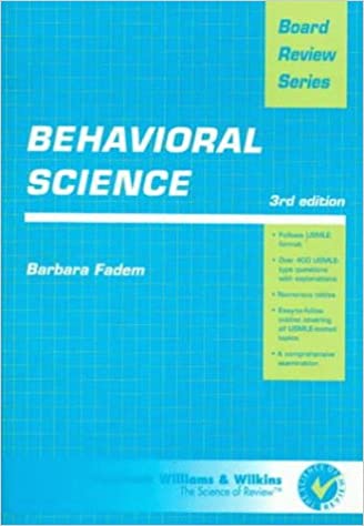 Behavioral Science: Board Review Series Subsequent Edition