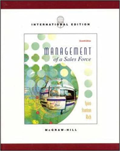 Management of a Sales Force (McGraw-Hill/Irwin Series in Marketing)