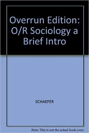 Overrun Edition: O/R Sociology a Brief Intro Richard Schaefer | المعرض المصري للكتاب EGBookFair