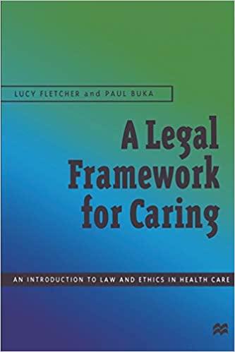 A Legal Framework for Caring: An introduction to law and ethics in health care Lucy Fletcher Law and Politics | المعرض المصري للكتاب EGBookfair