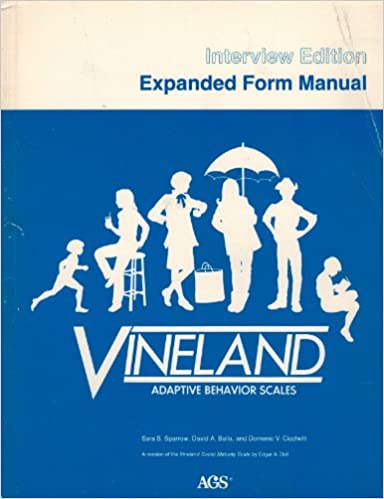 Vineland adaptive behavior scales: Interview edition, expanded form manual