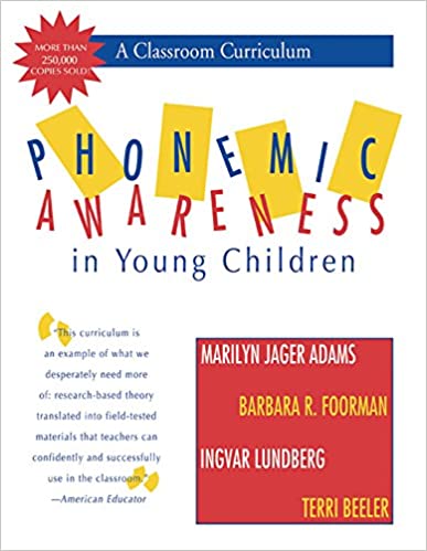 Phonemic Awareness in Young Children: A Classroom Curriculum Marilyn J. Adam Children | المعرض المصري للكتاب EGBookfair
