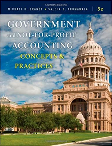 Government and Not-for-Profit Accounting: Concepts and Practices