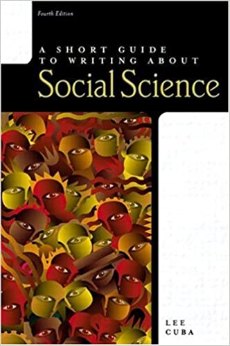 A Short Guide to Writing about Social Science (4th Edition)