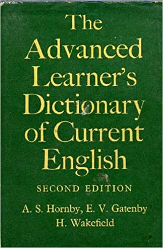 The Advanced Learner's Dictionary of Current English. Second Edition