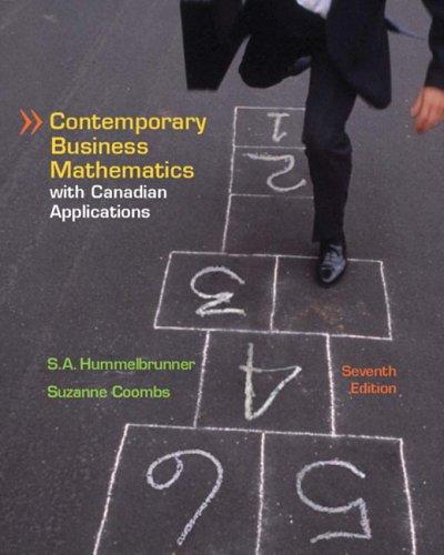 Contemporary Business Mathematics with Canadian Applications Hummelbrunner S. A.;Coombs Education and Learning | المعرض المصري للكتاب EGBookfair
