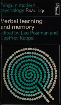 Penguin Modern Psychology Verbal Learning and Memory