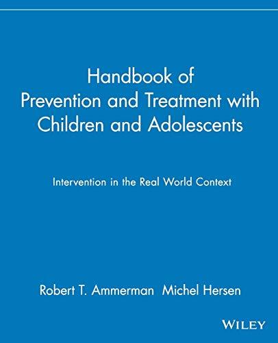 Handbook of Prevention and Treatment with Children and Adolescents Robert T. Ammerman Psychology and Sociology | المعرض المصري للكتاب EGBookfair