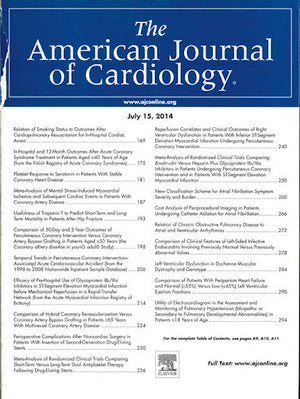 The American Journal Of Cardiology July 15, 2014  | المعرض المصري للكتاب EGBookFair