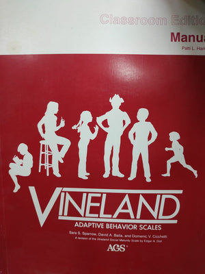 Vineland Adaptive Behavior Scales: Classroom Edition Manual Sara S. Sparrow Education and Learning | المعرض المصري للكتاب EGBookfair