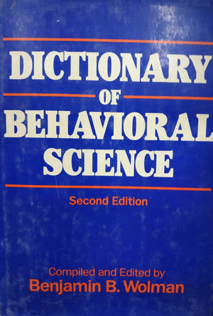 Dictionary of Behavioral Science Benjamin B. Wolman | المعرض المصري للكتاب EGBookFair