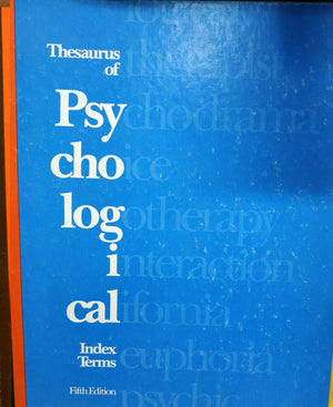 Thesaurus of Psychological Index Terms Alvin Walker | المعرض المصري للكتاب EGBookFair