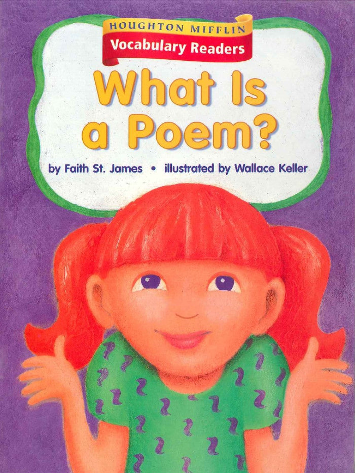 Houghton Mifflin Vocabulary Readers: What Is a Poem?